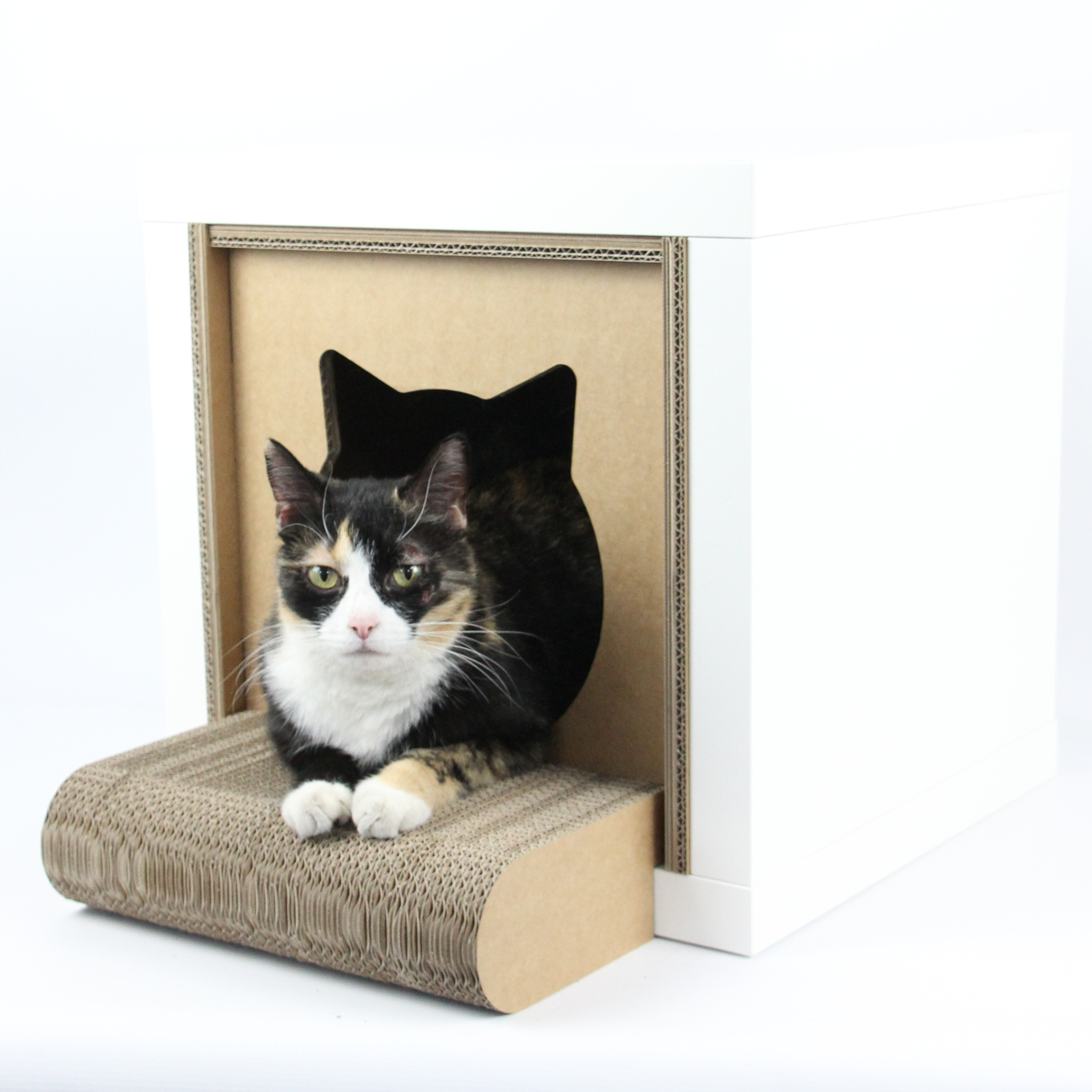 KALLAX Regal Einsätze Katzenloggia aus Wellpappe by KUBBY KALLAX Regal Einsätze Katzenloggia aus Wellpappe by KUBBY